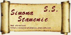 Simona Stamenić vizit kartica
